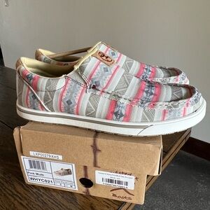 Twisted X Women's Slip on Loper Pink Multicolor Tribal Aztec Size 9